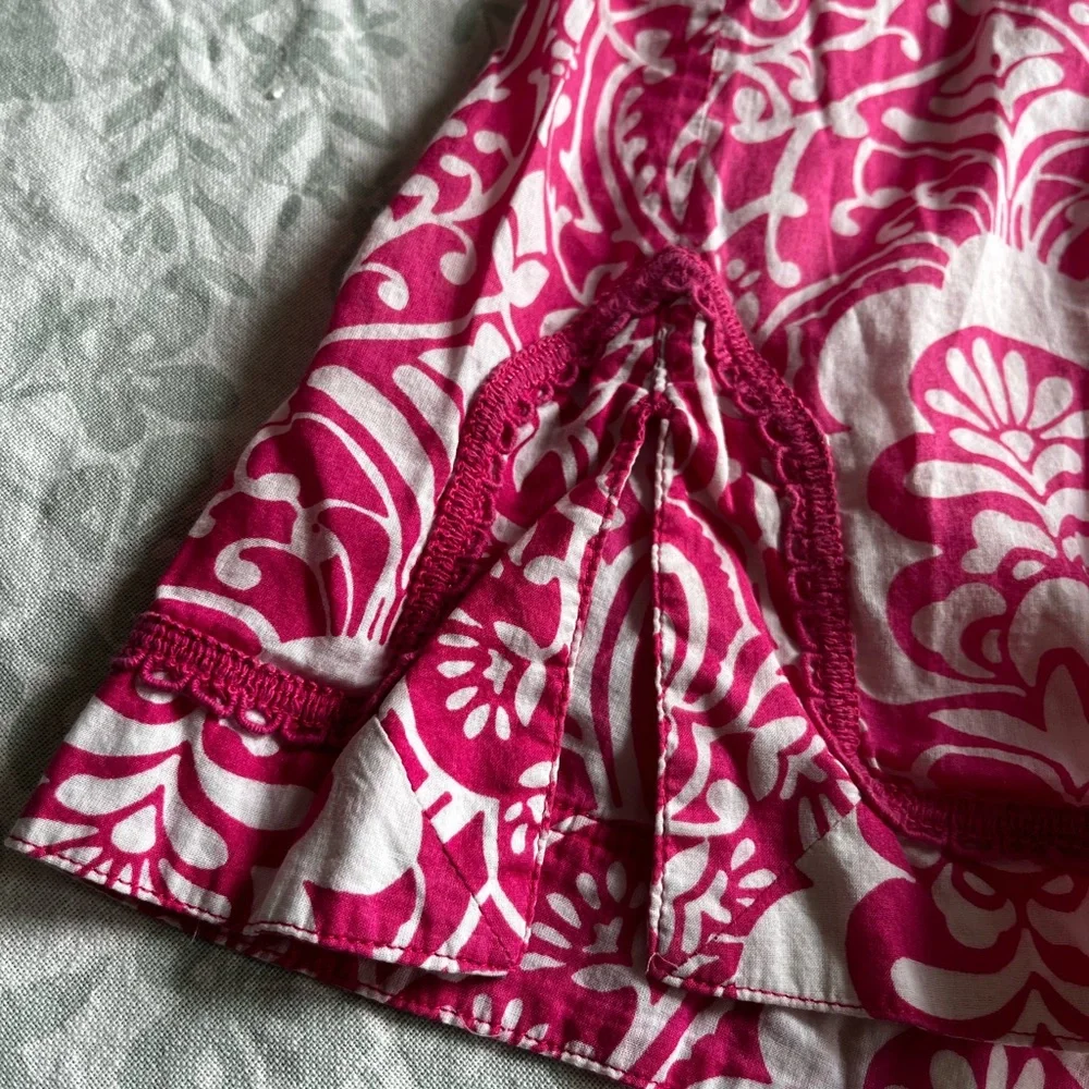 Banana republic Cotton lightweight Pink and white summer top Size M - Picture 7 of 8